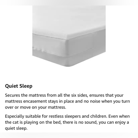 2 Zippered Mattress Protectors Fully-Encased Waterproof Cotton Bed Covers, 2 Pcs - Picture 12 of 15